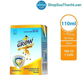 [HSD T12-2021] Thùng 36 hộp Sữa bột pha sẵn Abbott Grow Gold (110ml)