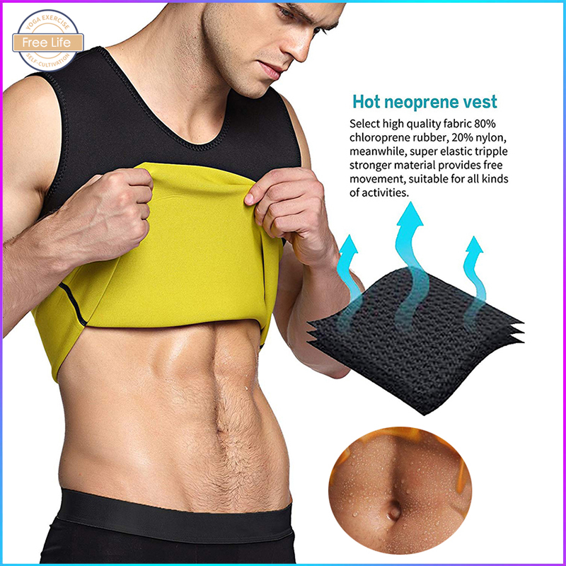 Free Life Áo Định Hình Đốt Cháy Mỡ Thừa Làm Thon Gọn Eo Chất Liệu Cao Su Tổng Hợp Neoprene