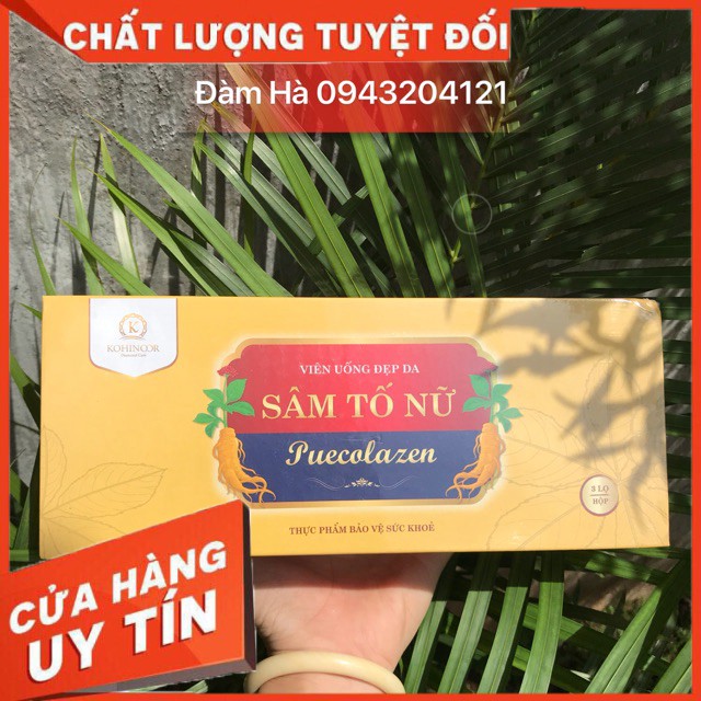 [HOT] Sâm tố nữ Puecolazen - viên uống đẹp da sâm tố nữ CHÍNH HÃNG