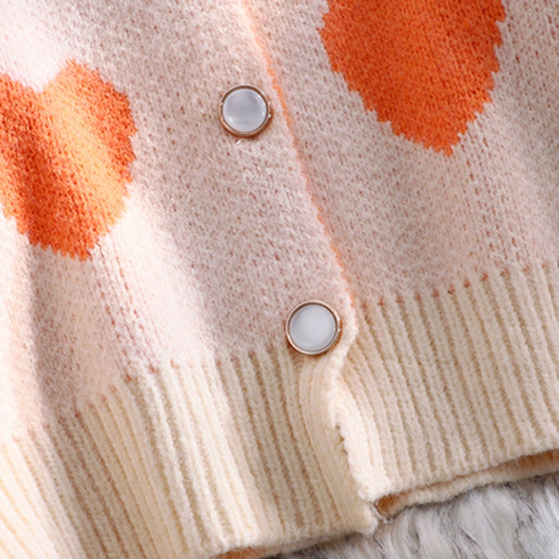 Áo Khoác Cardigan Dệt Kim Tay Dài Cổ Bẻ Đính Hạt Ngọc Trai Phong Cách Preppy Ngọt Ngào Mùa Thu Cho Nữ Bu