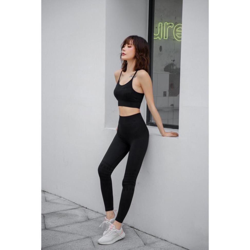 [EMMA] Set Tập Gym Nữ Yoga Dệt Vân Chìm [ĐỒ TẬP]