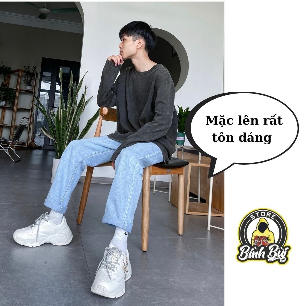 Quần Baggy Nam, Jeans Baggy Xuông Bò Nam Dáng Ống Suông Rộng Nam | BigBuy360 - bigbuy360.vn