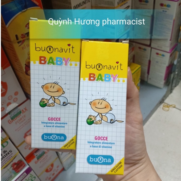 ( Chính Hãng ) BUONAVIT BABY chai 20ml giúp bổ sung các vitamin,nâng cao sức khỏe trẻ nhỏ