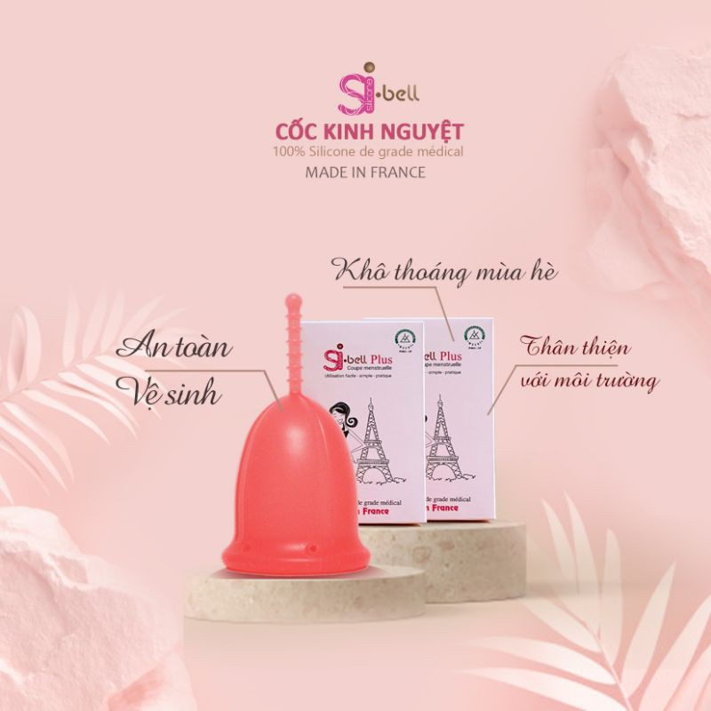 [Full quà]Cốc nguyệt san Sibell Plus Nhập Khẩu Pháp chính hãng