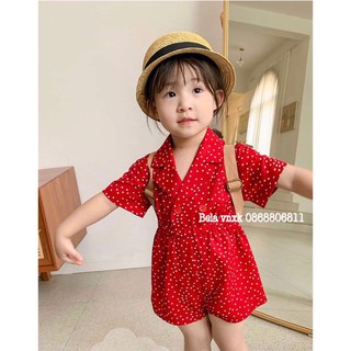 [TRANMAY3 GIẢM 10k ĐƠN 50k] Bela vnxk-Jum cho bé gái-sét bộ liền cho bé 7-21kg