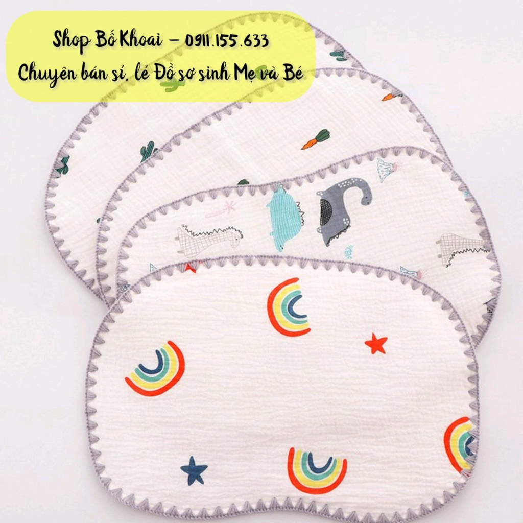 Gối xô MANNY 10 lớp  - Gối xô 10 lớp cao cấp cho bé  - Bố Khoai Store