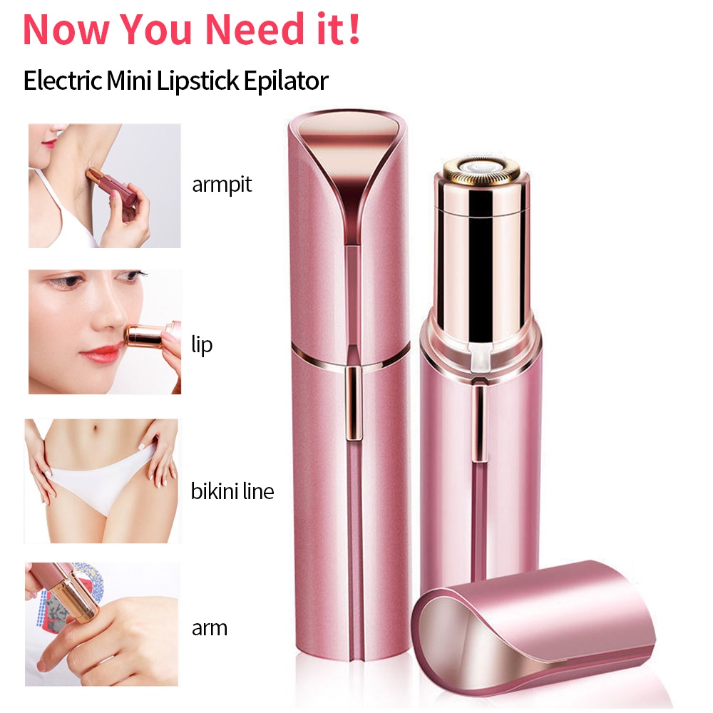 Máy Tẩy Lông Thiết Kế Hình Son Môi Mini Cho Nữ，-- Cạo Lông Thiết Kế Hình  Nhỏ Gọn Tiện Dụng Dành