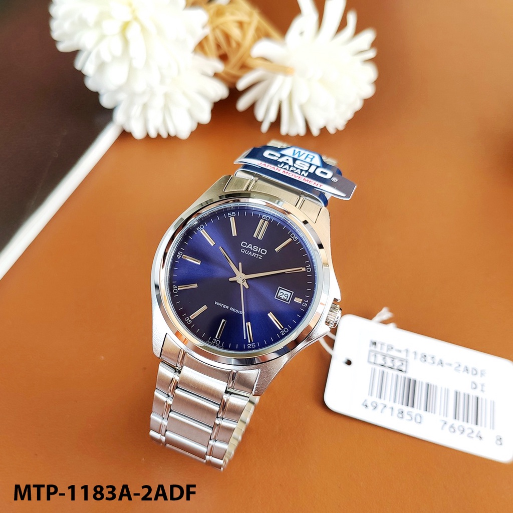 [FREESHIP] Đồng hồ nam dây da Casio chính hãng Anh Khuê MTP-1183 (7 màu sắc)