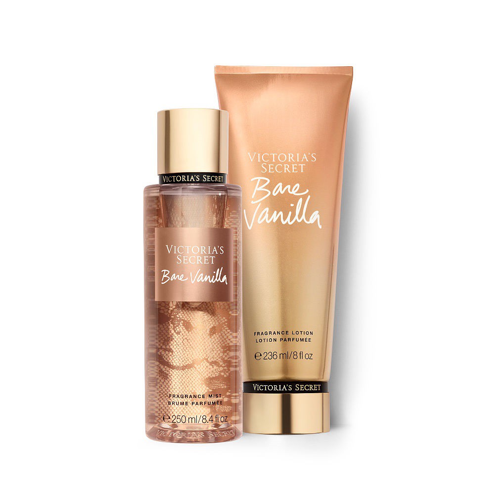 Bộ xịt thơm và dưỡng ẩm BARE VANILLA Victoria's Secret Bộ sản