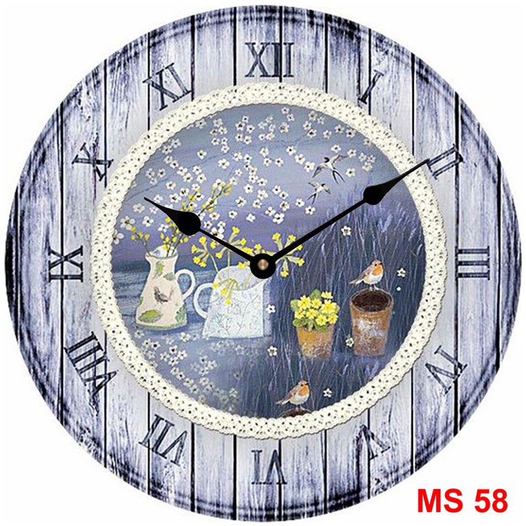 Đồng hồ treo tường phong cách cổ MS58