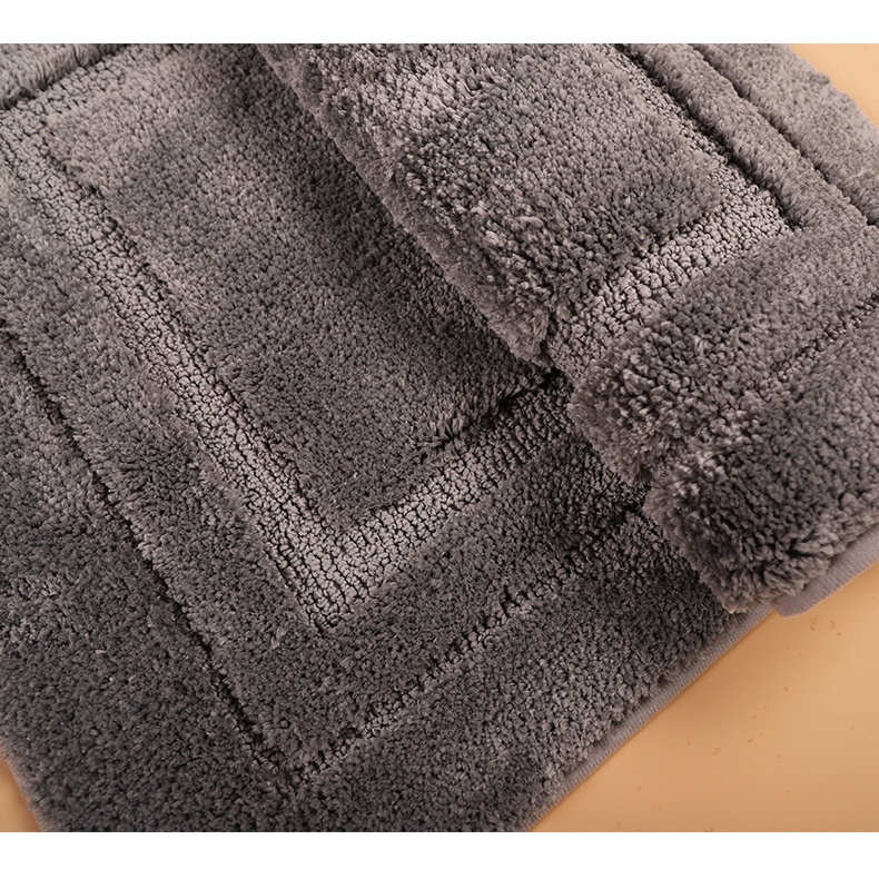 Thảm lau chân Cao Cấp decor sợi bông cotton 100% PPIHOUSE, thấm hút nhanh, mềm mại