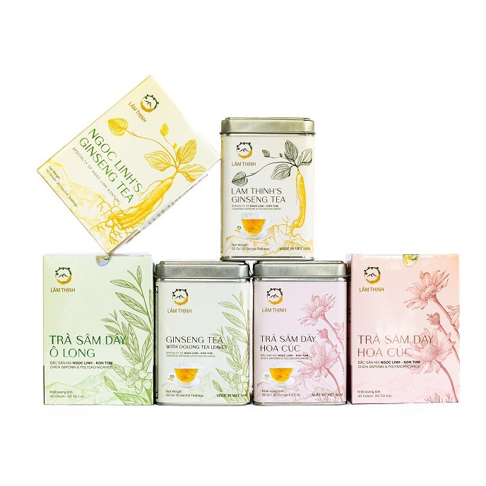 Trà túi lọc sâm dây ô long ngọc linh ngon 40gr và 50gr lâm thịnh ocop kon tum | BigBuy360 - bigbuy360.vn