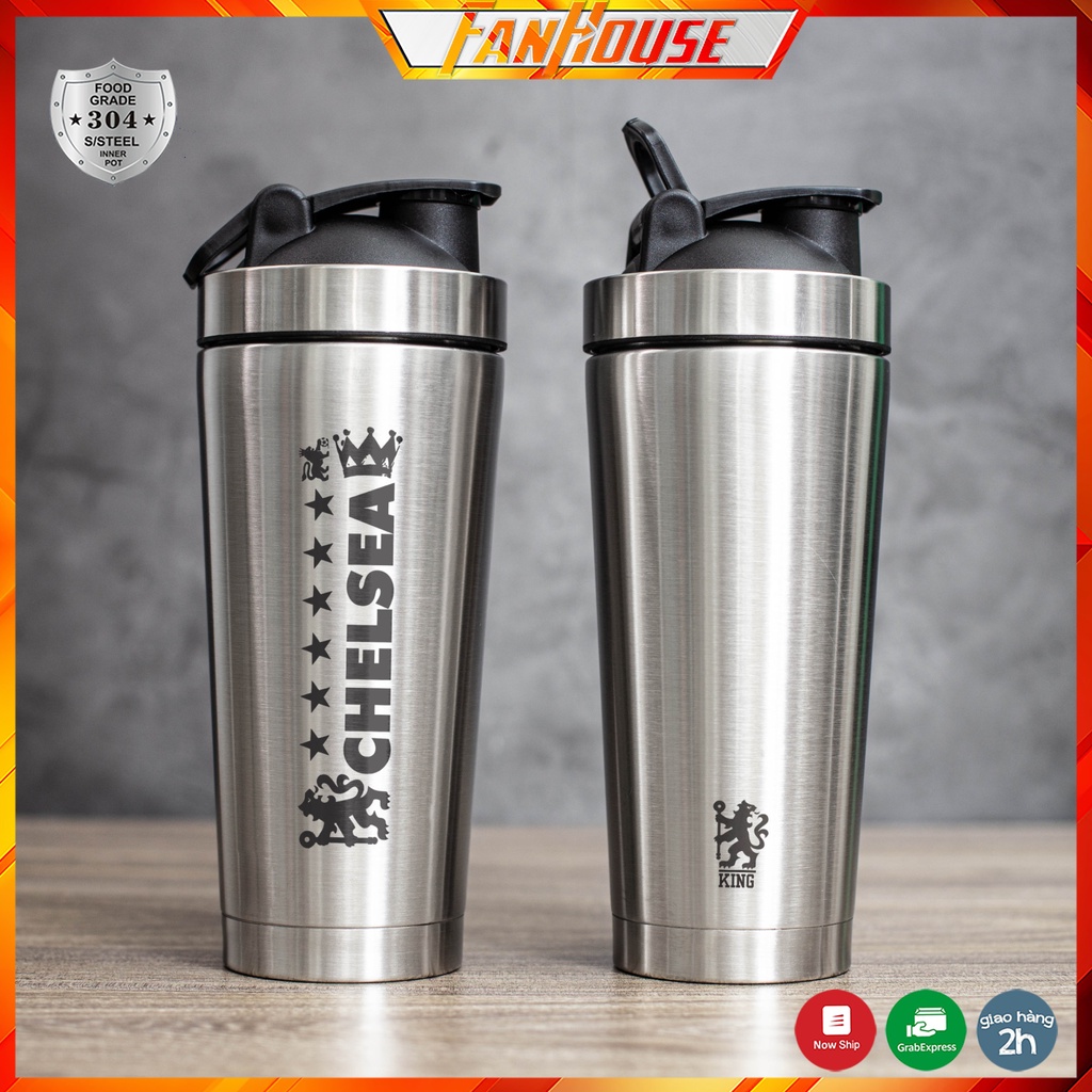 Bình giữ nhiệt Chelsea 850ml bình nước thể thao Fan House cao cấp, chất liệu inox 304 giữ nhiệt 24h nóng lạnh | BigBuy360 - bigbuy360.vn