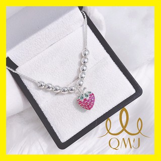 💖freeship50k - dây chuyền bé - dây dâu tây đáng yêu cho bé bạc 925 cao cấp