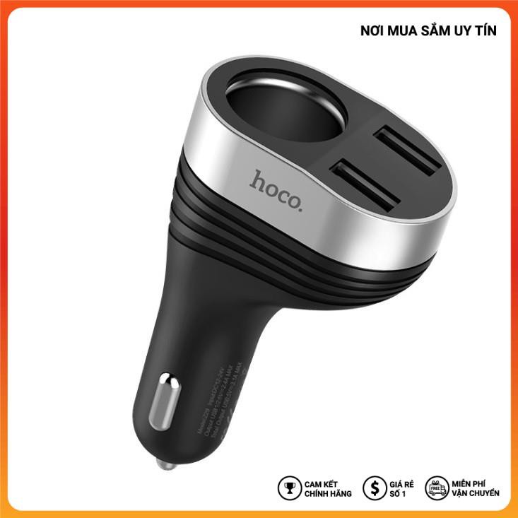 Tẩu Sạc hiển thị đèn Led Chia Cổng Ô Tô Hoco cao cấp Z29 HEAD SHOP