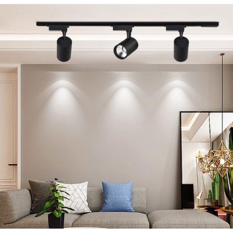 Đèn rọi tranh rọi ray shop quần áo loại tốt, đèn ray 7w