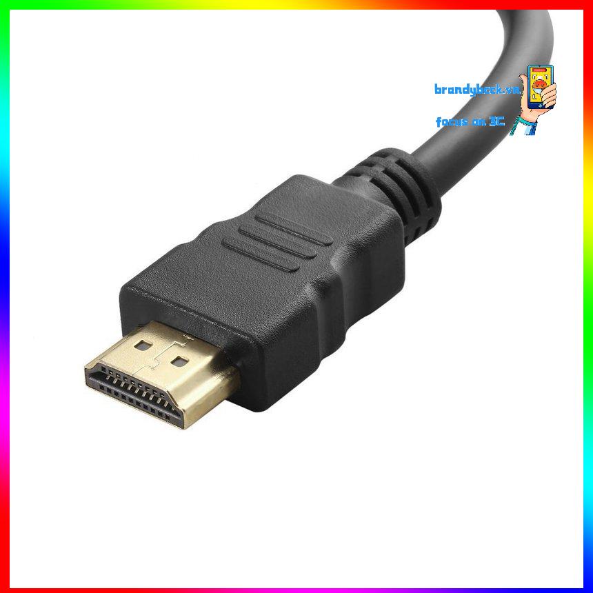 Cáp chuyển đổi Cổng hiển thị mini HDMI sang VGA Cáp tương thích HDMI màu đen