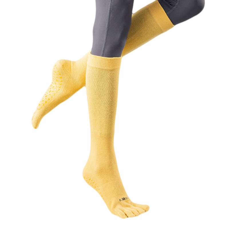 Vớ Dài Năm Ngón Chống Trượt Màu Sắc Tươi Sáng Dành Cho Nữ