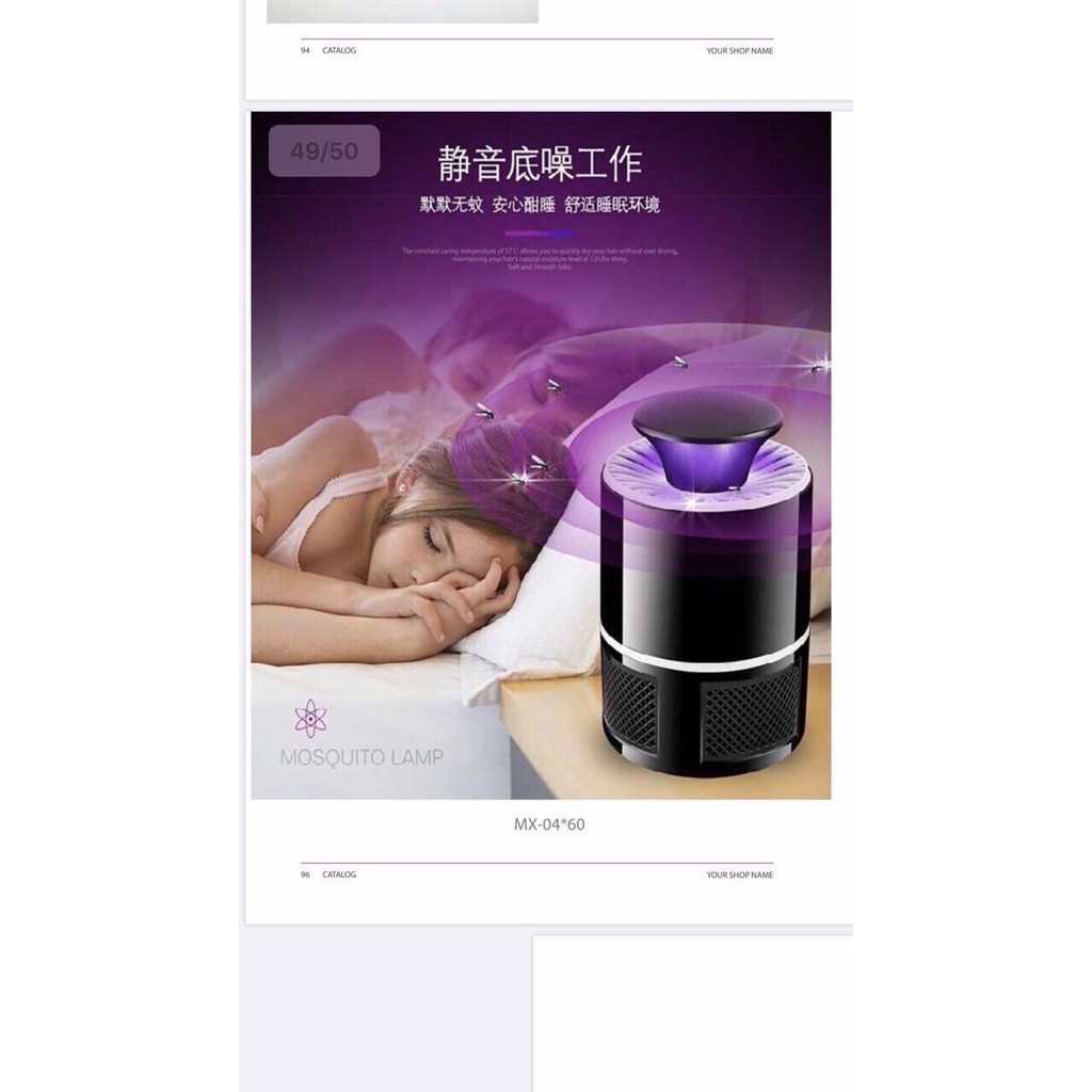 [Bán giá gốc] Đèn bắt muỗi và diệt côn trùng thông minh ( cắm cổng usb)