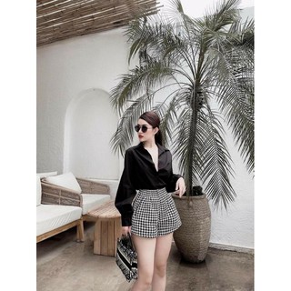 Sét sơ mi quần phồng
