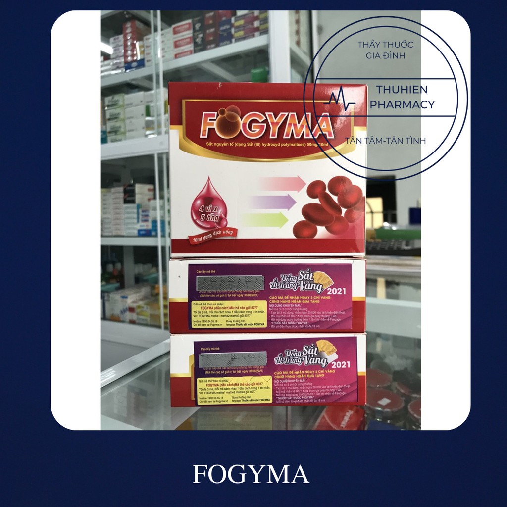[Date mới nhất] SẮT FOGYMA-Sắt nước bổ sung cho cơ thể (Hộp 20 ống) | BigBuy360 - bigbuy360.vn