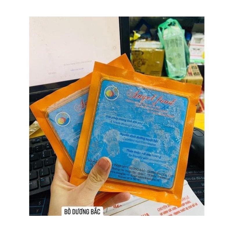 Thức ăn tim bò xay đông lạnh cho cá cảnh - gói 100gr