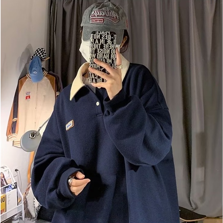 Áo Thun Polo Nam Dài Tay Plus Size Đơn Giản Thời Trang Dành Cho Và Nữ Bigsize Fashion Áo Thun Có Cổ Simple Unisex SweatShirt