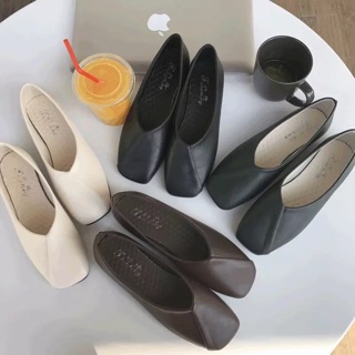 [ORDER] - Giày mũi vuông vạt chéo