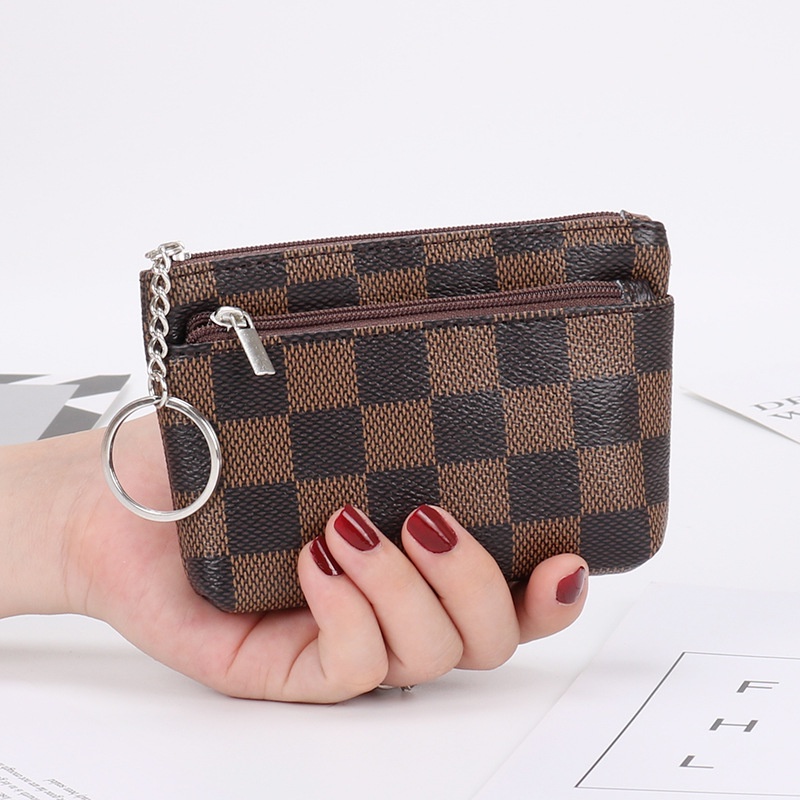 Ví Đựng Tiền Xu Mini Có Khóa Kéo Phong Cách Công Sở Cho Nữ