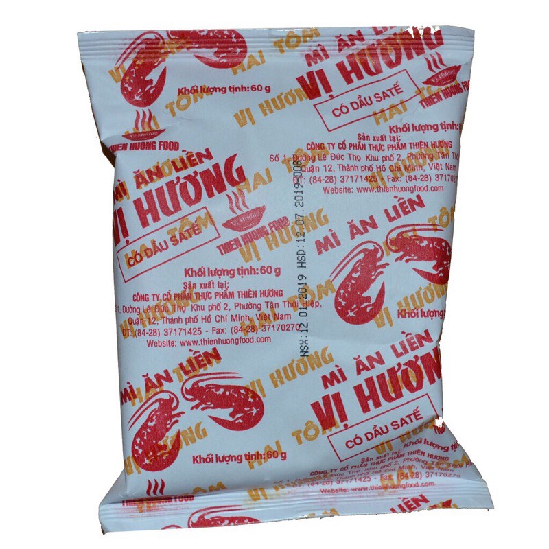 Mì Vị Hương sa tế gói giấy thùng 30 gói