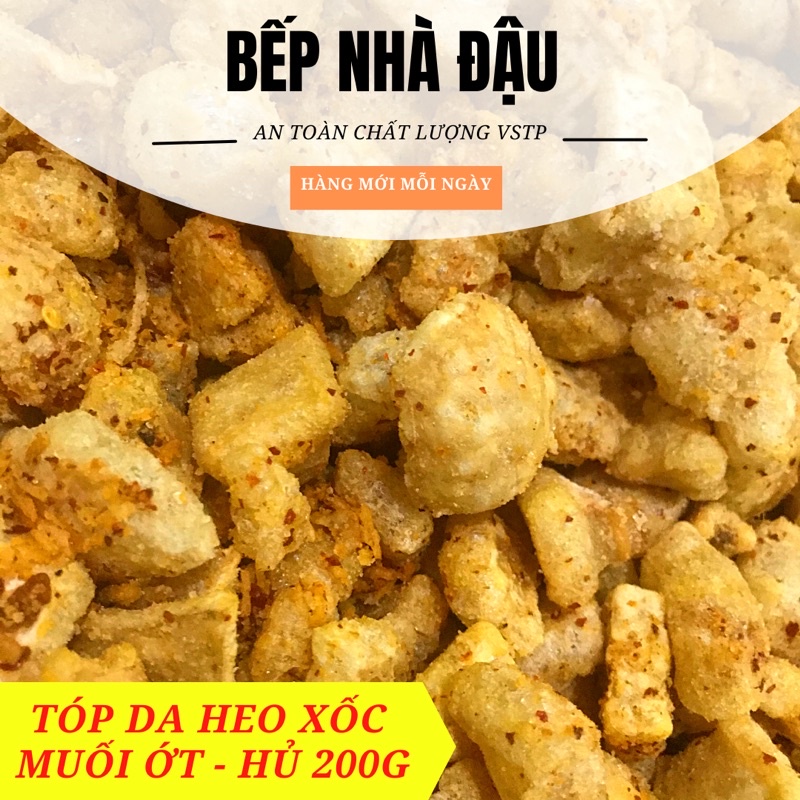 [ hàng mới ] TÓP MỠ DA HEO XỐC MUỐI ỚT 200G GIÒN NGON ĂN VẶT  NHÀ LÀM | BigBuy360 - bigbuy360.vn