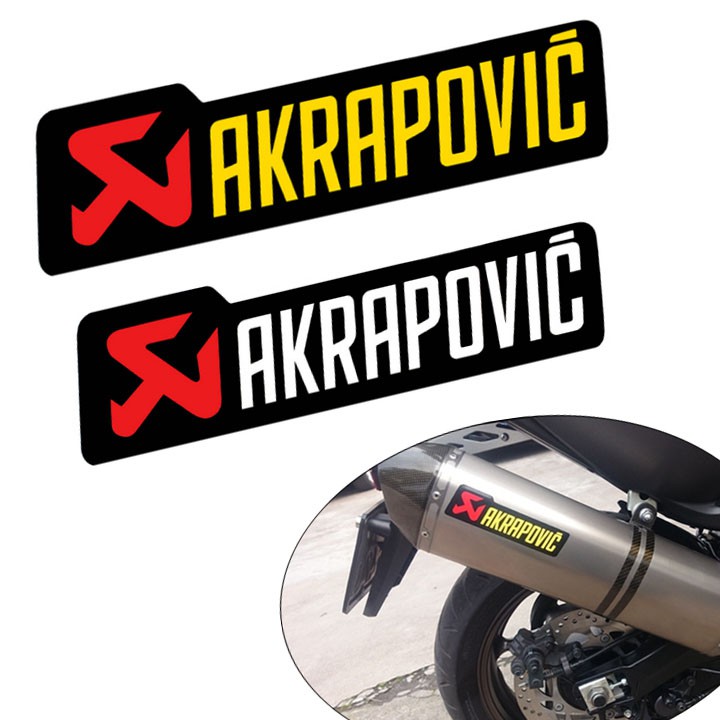 Tem Decal AKPAPOVIC Dán Trang Trí Xe