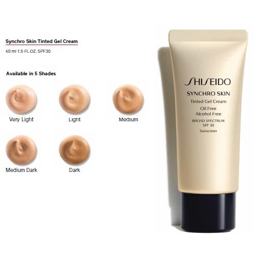 Kem nền dạng lỏng Shiseido Synchro Skin Tinted Gel Cream 40ML