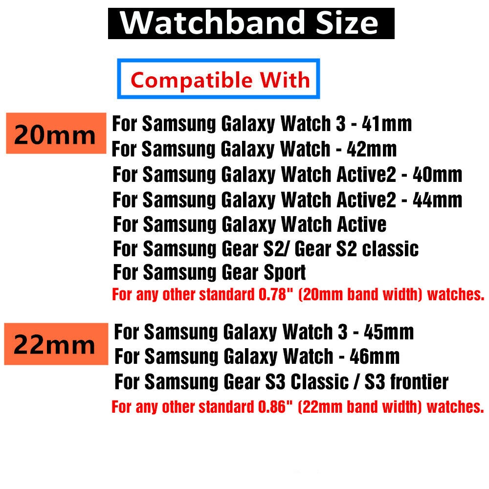 Dây đeo đồng hồ bằng da khóa bướm cho Samsung Galaxy Watch 3 45mm 46mm Active 2 S3