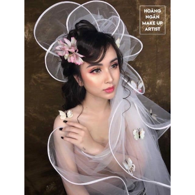 Voan nhún phụ kiện cô dâu
