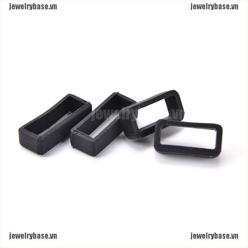 [Jewelry] 2pcs 14mm-26mm Rubber Silicone Watch Band Loop Strap Small Holder Locker Keeper [Basevn]