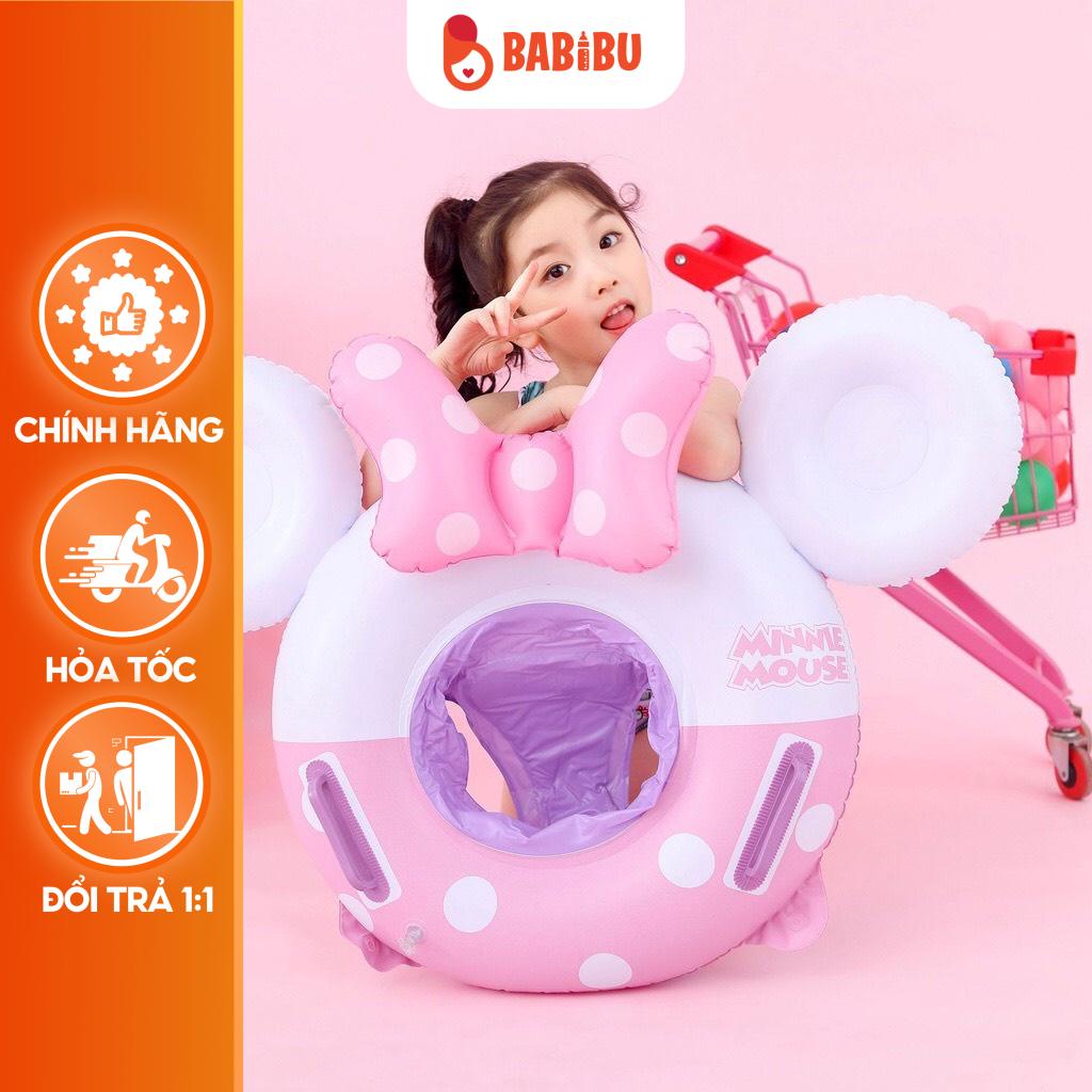Phao Bơi Cho Bé Có Tay Cầm, Chống Lật, Xỏ Chân, Phao Tắm Cho Bé Babibu - PBCL