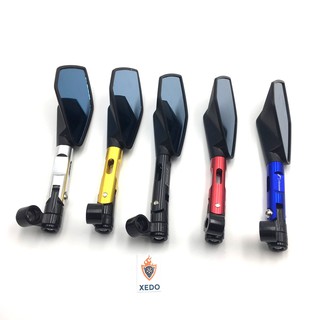 Gương Lẻ 5 Cạnh Bên Trái Kính Búa Cho Xe Máy (Giá 1 chiếc)