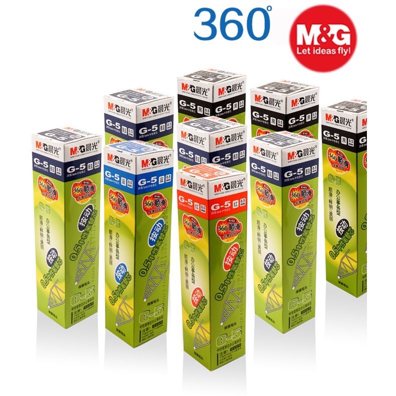 Ruột bút Gel bấm G-5 0.5mm / Ruột thay cho bút bấm Deli/MG