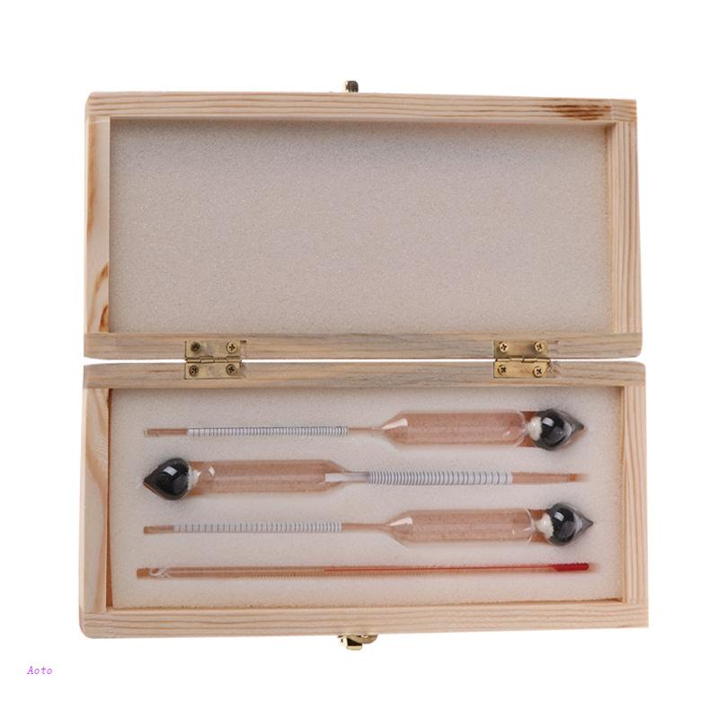 Bộ 3 Đồng Hồ Đo Nồng Độ Cồn 0-100% Cho Baijiu Và Liquor