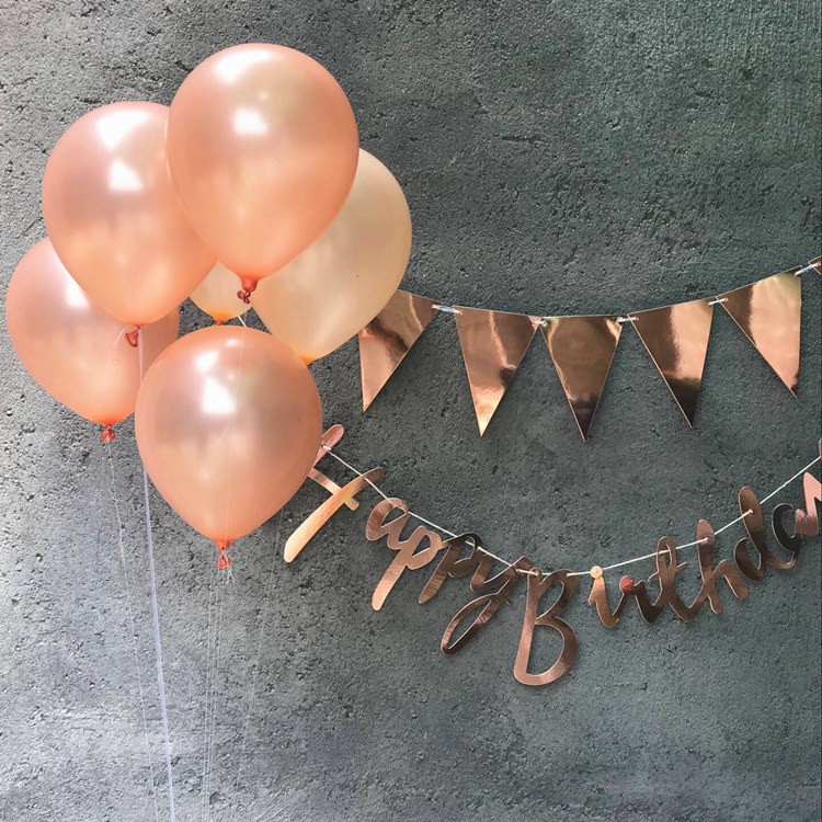 10PCS 12inch Rose Gold Latex Balloons Birthday Party Wedding Decoration Supplies