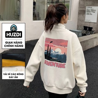 Áo Sweater Nữ Đẹp Phong Cách Hàn Quốc - Áo Khoác Sweater Nữ Unisex Chất Nỉ - HUZDI mã SWT022
