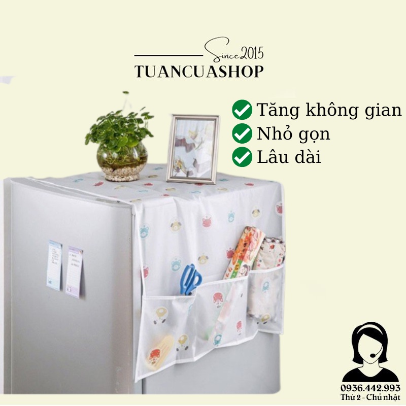 Phủ tủ lạnh bằng nilon chống thấm chống bụi