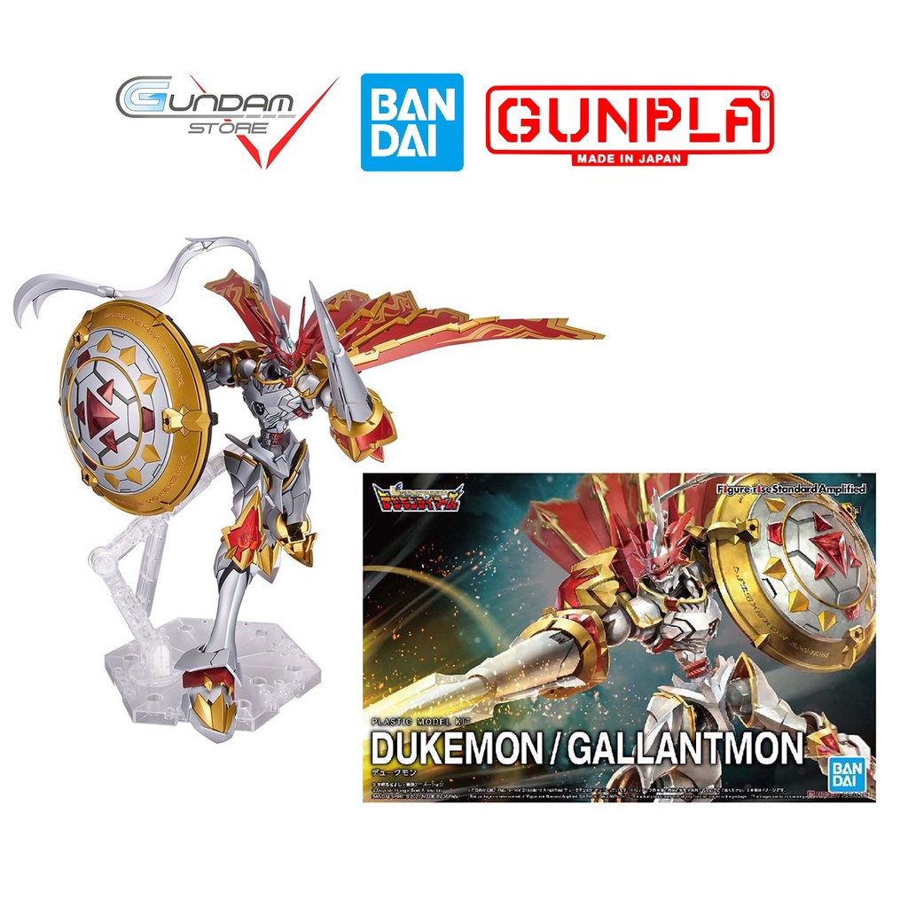 Mô Hình Digimon DUKEMON / GALLANTMON Amplified Figure Rise Standard Bandai Đồ Chơi Lắp Ráp Anime Nhật