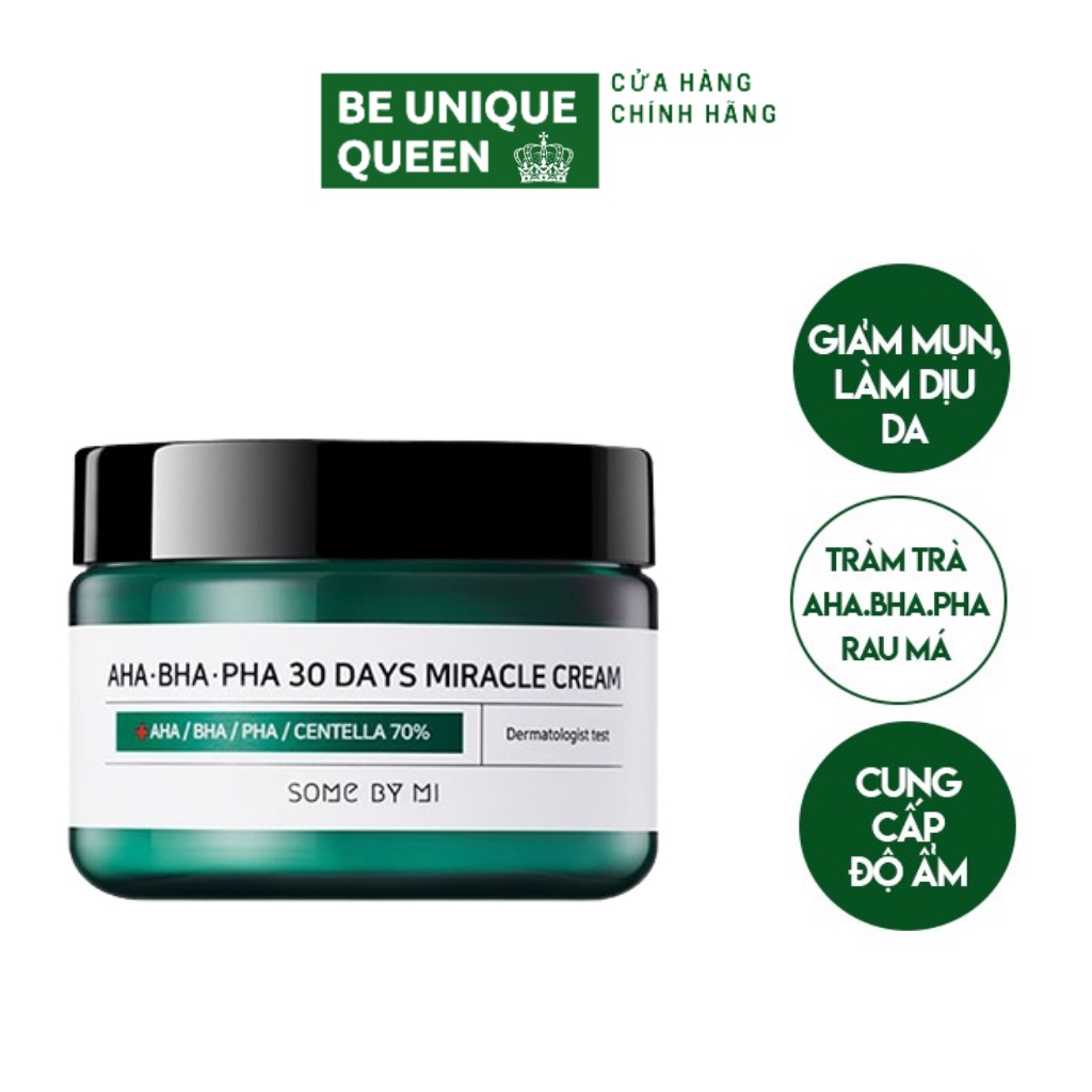 Kem Dưỡng Giảm Ngăn Ngừa Mụn, Tái Tạo Da Some By Mi AHA-BHA-PHA 30 Days Miracle Cream - some by me