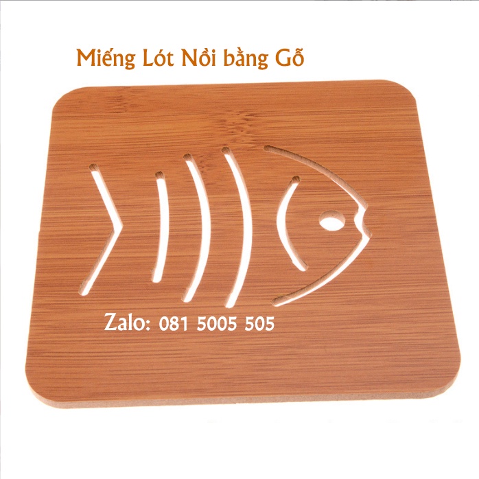 Đế Lót Nồi Gỗ, Lót Cốc Gỗ Cách Nhiệt - Tấm Lót Nồi Xoong, Chén Bát, Ly Cốc - Giao ngẫu nhiên