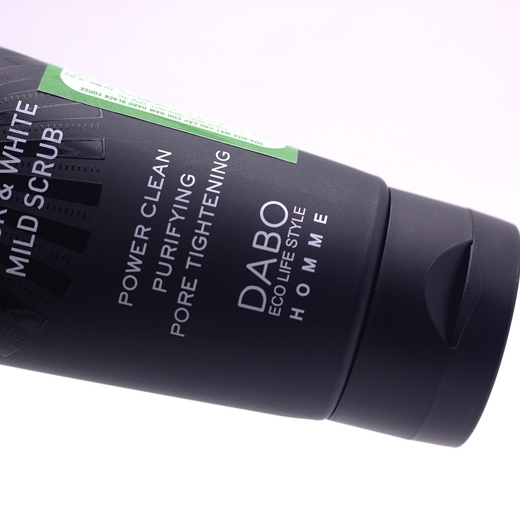 Sữa rửa mặt dành cho nam ngăn ngừa mụn cao cấp Dabo Black Force nhập khẩu Hàn Quốc 120ml