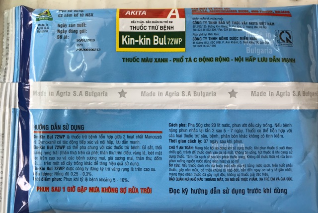 Thuốc trừ bệnh Hoa Lan -Kin -Kin Bul - gói 100gr.