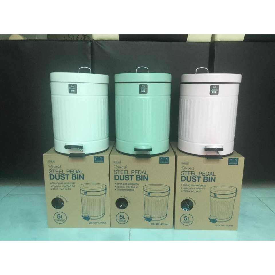 Thùng rác Lock&Lock 5L BYP102 BYP104 BYP125 có đạp chân - TRUCANHSG