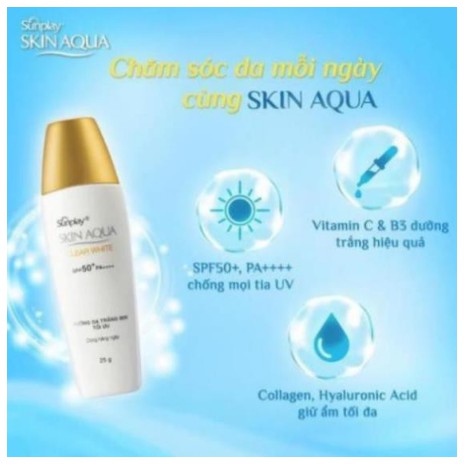 [Mẫu Mới Chính Hãng 2021] Kem chống nắng Sunplay Skin Aqua Clear White